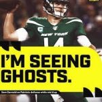 <h1> Jets' QB Sam Darnold "Sees Ghosts" Versus Patriots </h1>